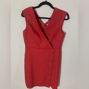 Loft red dress size 2